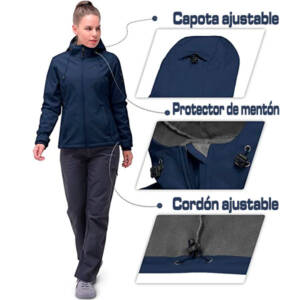 imágen de las características principales de la chaqueta para mujer impermeable