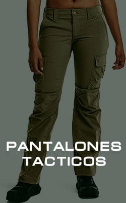 Imagen de la categoría pantalón militar mujer del sitio web tiendatactica.online, que muestra en primer plano un pantalón de mujer color verde